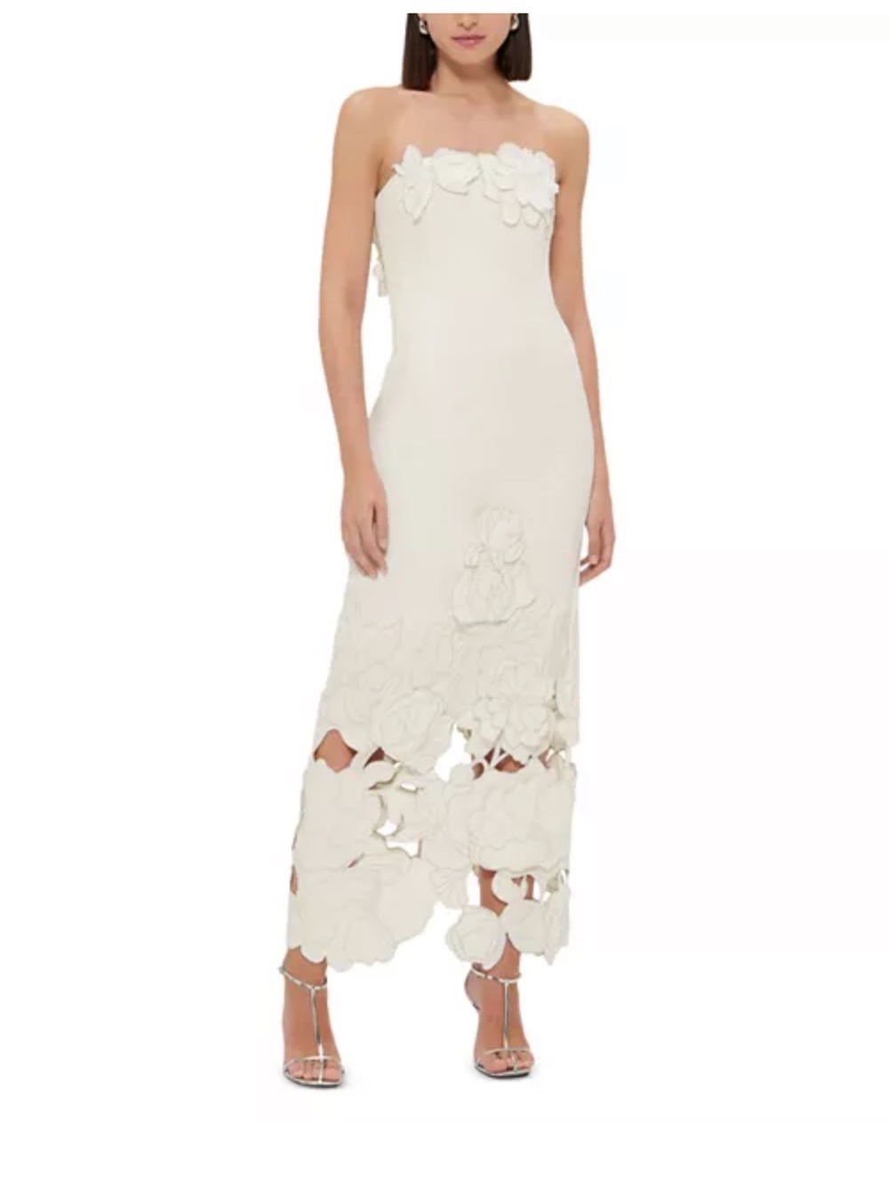 LEO LIN Rayna Crepe Strapless Dress